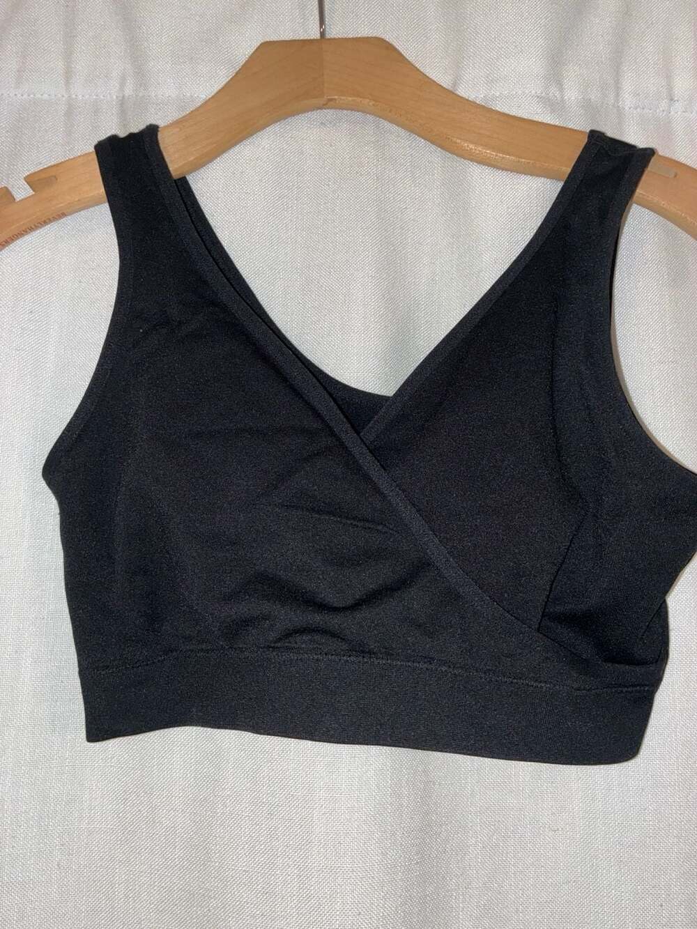Auden Nursing Unlined Seamless Bra Black